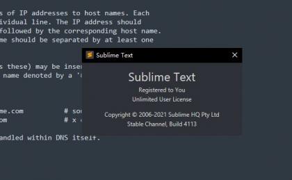 Sublime Text 4 4113/4107破解教程，更安全的使用破解软件
